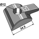 Support pour PÖTTINGER 621.325 adaptable - BlackSteel©