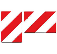 Jeu de 2 plaques réfléchissantes aluminium pour tracteur adaptable