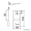 KM-Klinge rechts 105x48x4 mm ORIGINAL 434961 Pöttinger Original 