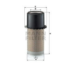 MANN  Luftfiltereinsatz C18436