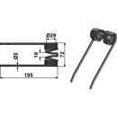 Dent de pick-up pour presse à balles WELGER 0940.52.25.00 adaptable - BlackSteel©