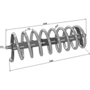 Spiralwalze D 2420 mm für Vibrogrubber – Nachbau  