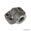 SAE Schraubflansch  IG 1 1/4" - FLHBSP- Gewinde, 90° gewinkelt  A12SFH620BFF90K