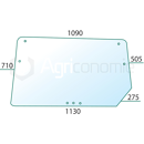 Vitre arrière pour tracteur DEUTZ-FAHR 4363898 adaptable