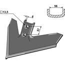 Gänsefussschar,355x6 mm John Deere Nachbau 050PWV1400
