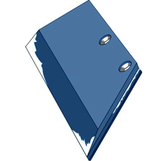 Scharblatt - rechts 3352130M Lemken by Muzzi Industrie