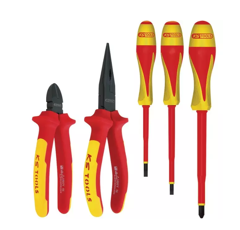 Jeu de 5 pinces ergotorques et tournevis isolés | KS TOOLS