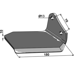Aileron droite D KONGSKILDE 7204027031 adaptable BlackSteel©
