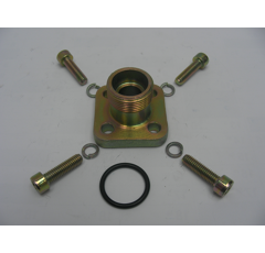 Gerader-Schraubflansch    AG 24x1.5Lochkreis 35 mm, max. Betriebsdruck 315 barO-Ring 20x2.5  GF35CES16S