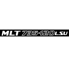 Etiquette pour téléscopique MANITOU 254434 adaptable