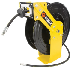 Enrouleur tuyau de graisseur 10 m Ø 6,35 mm - GROZ