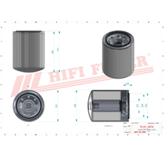 Filtre hydraulique de transmission adaptable HIFI FILTER SH66400