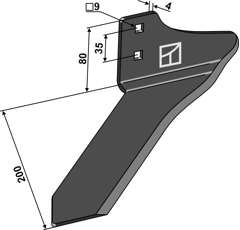 Winkelmesser - rechts - 15-294-01 | Einböck - Nachbau