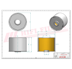 Filtre à gasoil adaptable HIFI FILTER SN30025