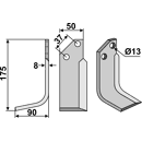 Fräsmesser - links JNC02L JNC Nachbau