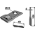 Couteau gauche pour faucheuse MORTL T684-L adaptable - Blacksteel©