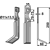 Lame droite 250 x 35 x 70-75 mm pour Fraise/Rotavator SIMON adaptable 