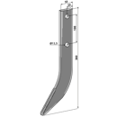 Fräshaken für Reihenfräse, mit Hartmetall-Schutzschicht GRU121 Baselier Nachbau