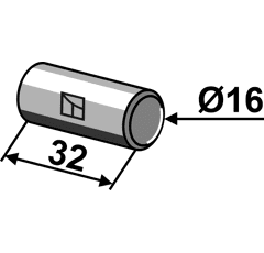 Zylinderstift Ø16