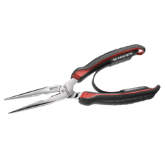 Pince a bec plat droit fin demi rond lg 200 mm | FACOM
