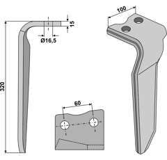 Kreiseleggenzinken - rechts RH68AR Howard Nachbau