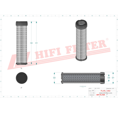 Filtre à air adaptable HIFI FILTER SA160144