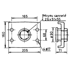 Support de dent pour herse KUHN-HUARD 52549000 origine