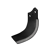 Lame gauche 186 x 80 x 6 mm pour Fraise/Rotavator MASCHIO/GASPARDO 02108433 adaptable - Blacksteel©