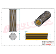 Filtre hydraulique adaptable HIFI FILTER SH55158