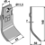 Fléau large 140 mm pour broyeur SPRAGELSE adaptable