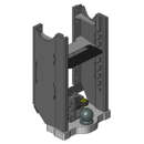 Lagerbock HVLB, Kugel 80W= 325 JSV, S26, Case CS, CVX, Schwarz für Euro 180 