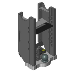 Lagerbock HVLB, Kugel 80W= 325 JSV, S26, Case CS, CVX, Schwarz für Euro 180 