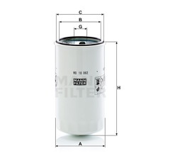 MANN  Ölfiltereinsatz WD10002