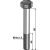 Boulon M16x1,5 x 90 pour broyeur DRAGONE adaptable - Blacksteel©