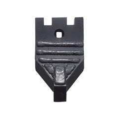 Soc de cultivateur en V diamètre 14 mm carbure et rechargement GOIZIN 70100 adaptable