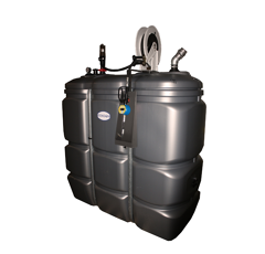 Cuve stockage 2000 L PEHD huile avec pompe 5:1 - RENSON