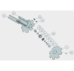 Joint mécanique Ø 34 mm pour machine agricole HORSCH 00270366 adaptable