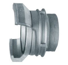 Raccord pompier fileté mâle avec verrou ø 80 x 3" en aluminium