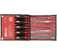 Jeu de 5 limes emmanchés en trousse - KS TOOLS