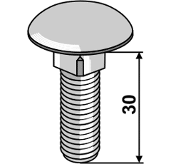 Flachrundschraube 603/12x30 8.8- galvanisch verzinkt 