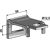 Bride de fixation pour dent 50 x 15 mm adaptable BlackSteel©