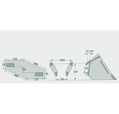 Plaques à souder droites  norme EURO 10830555 adaptable