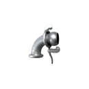 Coude 90° mâle / femelle galva BAUER