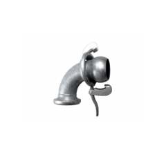 Coude 90° mâle / femelle galva BAUER