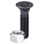 Tornillo de arado DIN608 M12x1,75x40 con tuerca hexagonal 12.9 - BlackSteel©