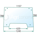 Pare-brise pour machine agricole JOHN DEERE RT6005028923 adaptable