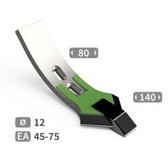 Soc de cultivateur avec plaquettes carbure, plaquettes arrière et rechargement 140 mm TOUTES MARQUES adaptable