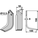Fräsmesser Rechts 190 x 50 Nibbi Bruno Nachbau