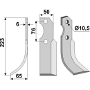 Fräsmesser Links 223 x 50 Barbieri Nachbau
