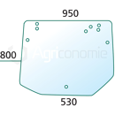 Vitre arrière pour machine agricole NEW HOLLAND 9977606 adaptable